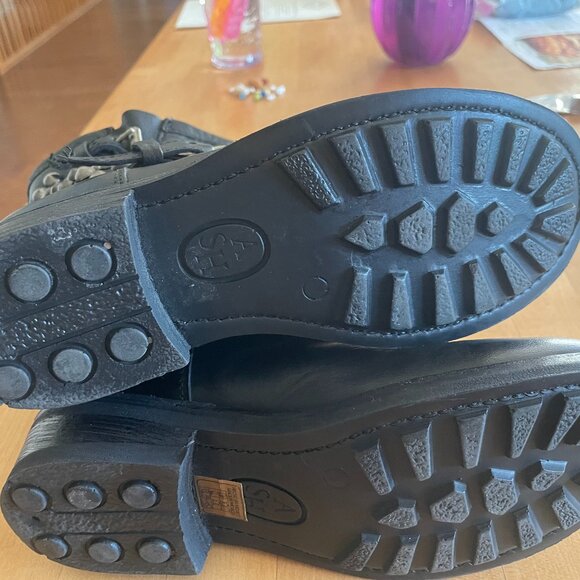 ASH Tennessee Studded Leather Ankle Boots in Black 37/7 - Picture 4 of 5